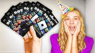 I Surprised My Little Sister With $200,000 ROBUX In REAL LIFE!!