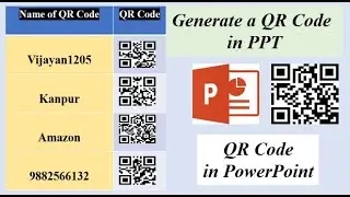 QR Code in PowerPoint || Generate QR Code in PPT || How to generate QR Code in PowerPoint?