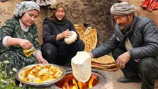  Baking Traditional Afghan Tandoor Bread & Sheer Roghan | Real Village Life 🇦🇫