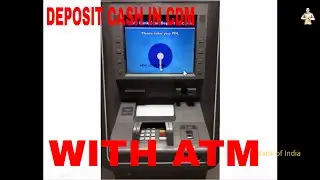 How to Deposit Cash in Cash Deposit Machine(CDM) How to Used E-Corner of SBI