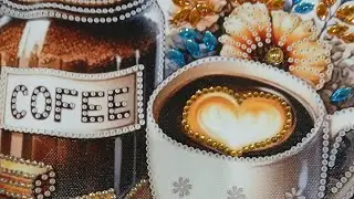 Asmr coffee ☕️ diamond 💎 painting part 2
