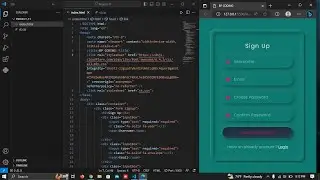 Part-1 | Make animated login and registration form using HTML | CSS | JavaScript | BP CODING