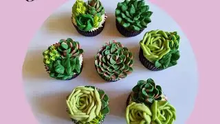 how to make Buttercream succulents