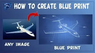 How to create a blueprint in photoshop