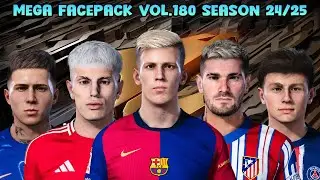 MEGA FACEPACK VOL.180 SEASON 24/25 - PES 2021 & FOOTBALL LIFE 2024