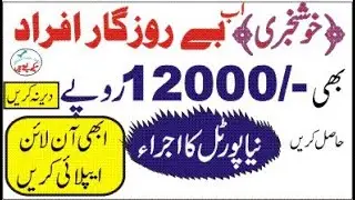 Category 4 Starts | Online Registration |  Ehsas Cash Program | Ehsas nadra gov pk | Unemployed