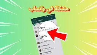 حل مشكلة تطبيق واتساب الرسمي وعدم ظهور الأسماء