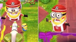Soccer Fan Minion Collects Bananas with Gru's Rocket at Minion Park | Despicable Me: Minion Rush