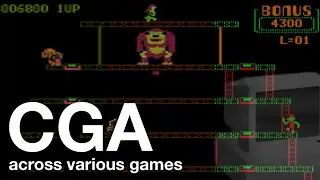 IBM CGA modes across various games