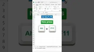 Adding a Digital Clock in Excel with VBA Magic #ExcelHacks #DigitalClock