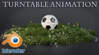 Blender - Turntable Animation (Soccer Ball)