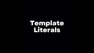 JavaScript Template Literals in 60 Seconds! 💡 