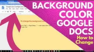 How to Change the Background Color of a Google Document?