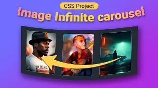 Design a Mesmerizing Infinite Image Carousel with HTML CSS 🌀 🎨 | MZCode01 