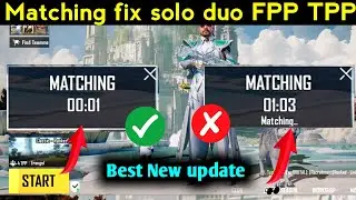 Fix matching Problem solve just 20 Seconds | Start match 0.1 Second | best New update Bgmi/pubg