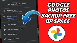google photos backup free up space