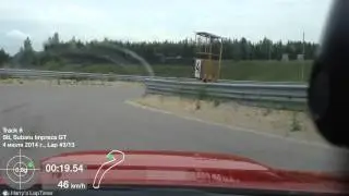 Subaru WRX 2014 A\T, тесты на автодроме "Высокая Гора",Казань.