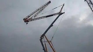 Монтаж башенного крана potain igo 50
