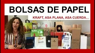 Bolsas de papel kraft y tipos de acabados