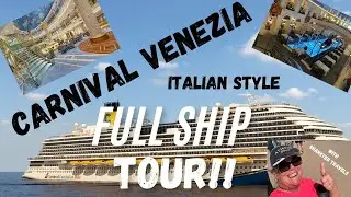 Full Ship Tour on the Italian Style Carnival Venezia Ship!!!