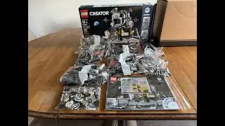 Lego Apollo 11 Lunar Lander build with light kit