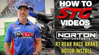 How To Install The Norton Yamaha R7 Lightweight Rear Brake Rotor | SportbikeTrackGear.com