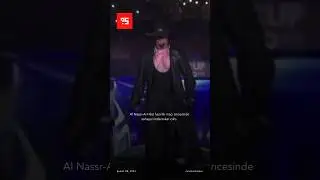 Al Nassr-Al Hilal hazırlık maçı öncesinde sahaya Undertaker çıktı.