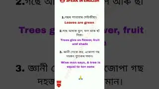 Daily use english sentence | English sentence | Assamese sentence, #english