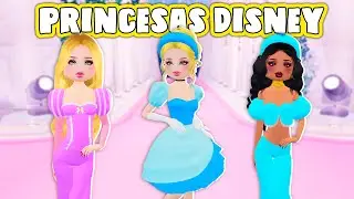 We became DISNEY PRINCESSES in DRESS TO IMPRESS 😍 Roblox