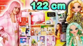 THE BIGGEST RAINBOW HIGH DOLLHOUSE 122 CM! 🌈🏠 VILLA WITH A REAL JACUZZI! 💦