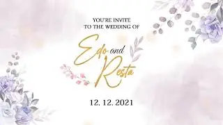 Undangan digital Edo & Resta || Nothing Gonna Change My Love For You (Cover Shania Yan)💕