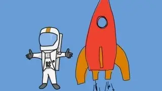 Мультики машинки - РАКЕТА-Космонавт - Раскраска для детей