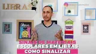 SINAIS DE MATERIAIS ESCOLARES EM LIBRAS
