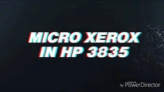 How u micro Xerox in hp 3835 printers