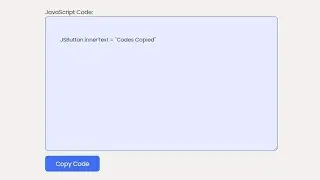 Copy Code To Clipboard JavaScript