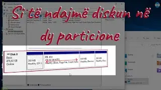 Si te ndajme diskun e kompjuterit ne dy particione (pjese)
