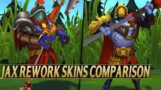 JAX VISUAL REWORK ALL SKINS COMPARISON - League of Legends