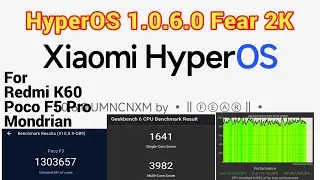 HyperOS 1.0.6.0 Fear 2K For Poco F5 Pro / Redmi K60 , Bloat ware Free Clean And Smooth