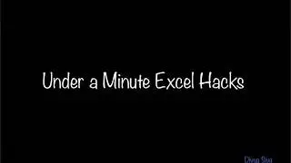Date Series Hack in Excel
