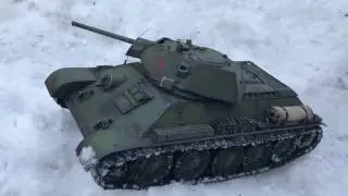 Танк Т-34/76  1942 СТЗ  1:16     Весь из Металла!  Видео 4
