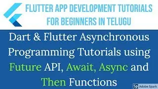 #39 Dart & Flutter Asynchronous Programming Tutorials using Future API, Await, Async, Then Functions
