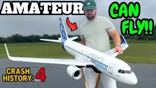 RC Airliner I Finally Didn't Crash! | E-flite Airbus A320neo Twin 64mm