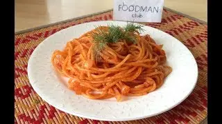 Спагетти в томатной пасте с луком и чесноком: рецепт от Foodman.club