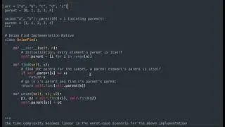 Union Find with Examples and Code in Python