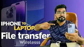 How to Transfer Files from iPhone to Windows Laptop Wirelessly 2023 in Telugu #iphone #how #laptop