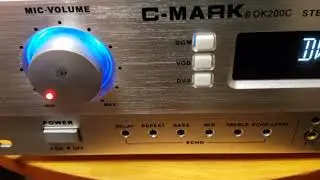 Amplificador karaoke C-MARK OK200C y monitor beta 3 RS10