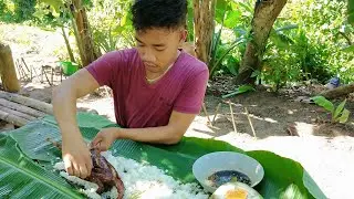 native chicken mukbang