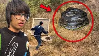 सौरव जोशी की सोसाइटी में निकला बड़ा अजगर सांप 😱 रेस्क्यू टीम को बुलाना पड़ा