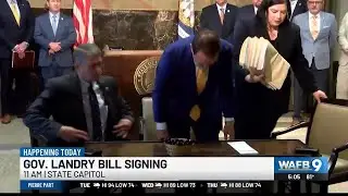 Gov. Jeff Landry to hold bill signing ceremony