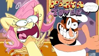 FLUTTERSHEE PLAYS PIZZA TOWER?! (or tries to) 🍕💦